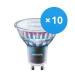 Confezione Multipack 10x Philips MASTER LED Faretti ExpertColor GU10 PAR16 5.5W 375lm 25D - 930 Luce Calda | Miglior resa cromatica - Dimmerabile - Sostitutiva 50W