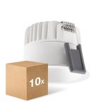 Confezione Multipack 10x Ledvance LED  SPOT DARKLIGHT Aluminium  8W 680lm 36D - 930 Luce Calda -  | Ritaglio 68mm - IP44 - Miglior Resa Cromatica -  Dimmerabile