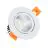 Downlight LED Il Giro Inclinabile 7W 560lm 60D - 830 Luce Calda | Ritaglio 70mm - UGR 
